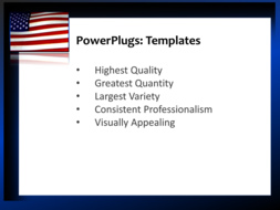 PowerPoint Template - america, abstract, video-enhanced - Print Slide